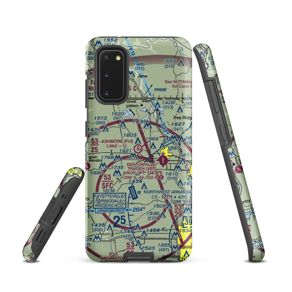 Ashmore Field (2AR5) VFR Sectional Samsung Phone Case Samsung Galaxy S20 model shown