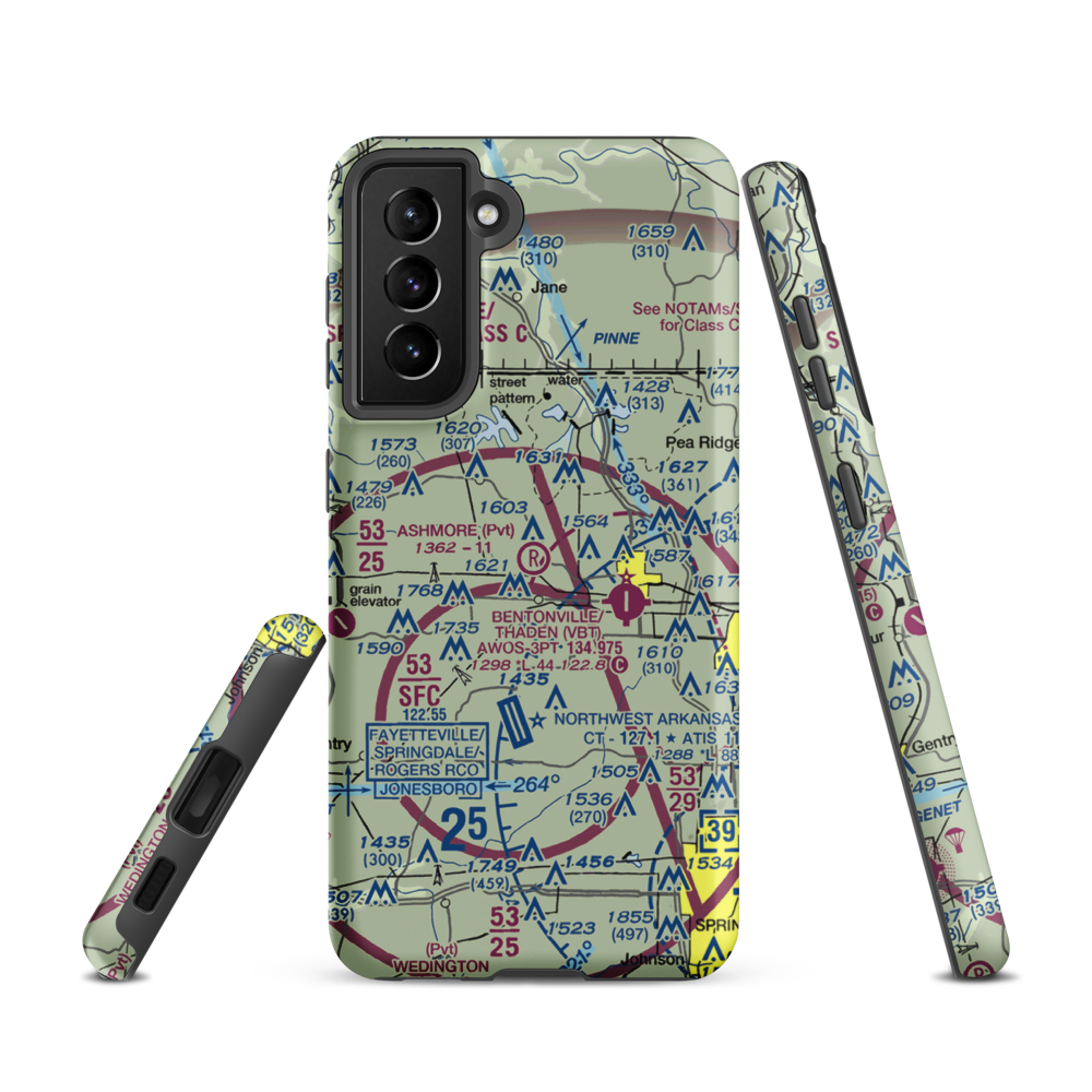 Ashmore Field (2AR5) VFR Sectional Samsung Phone Case Samsung Galaxy S21 model shown