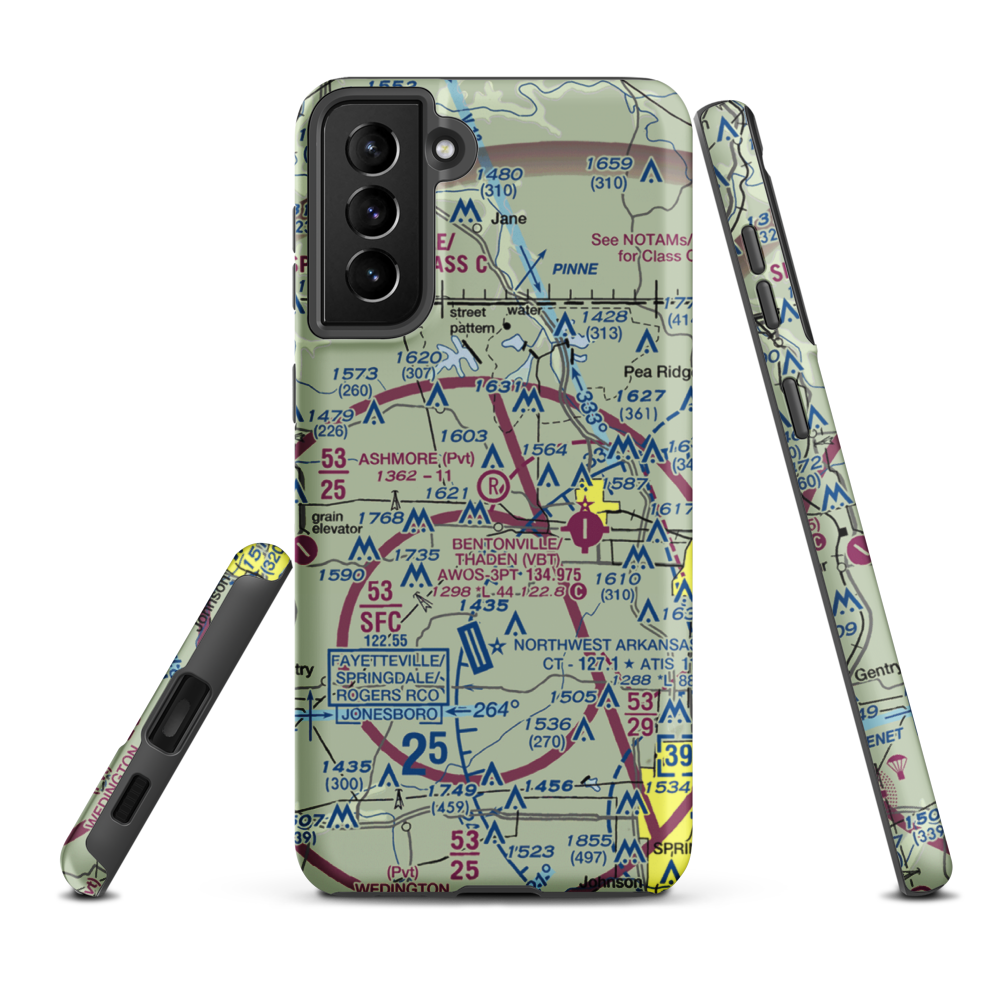 Ashmore Field (2AR5) VFR Sectional Samsung Phone Case Samsung Galaxy S21 Plus model shown