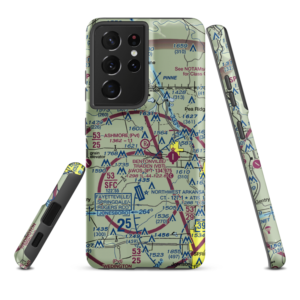 Ashmore Field (2AR5) VFR Sectional Samsung Phone Case Samsung Galaxy S21 Plus model shown