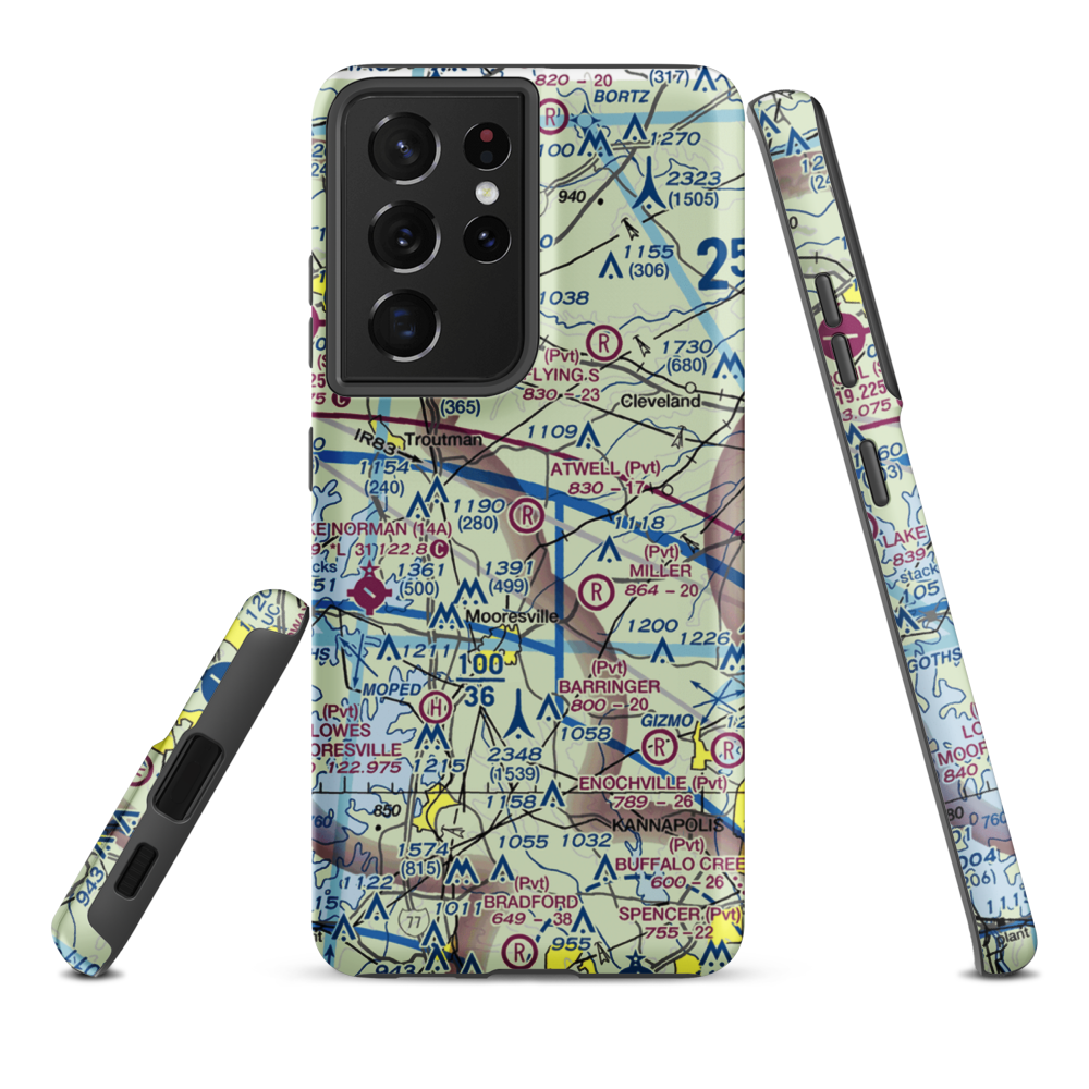 Atwell Airport (1NC2) VFR Sectional Samsung Phone Case Samsung Galaxy S21 Ultra model shown