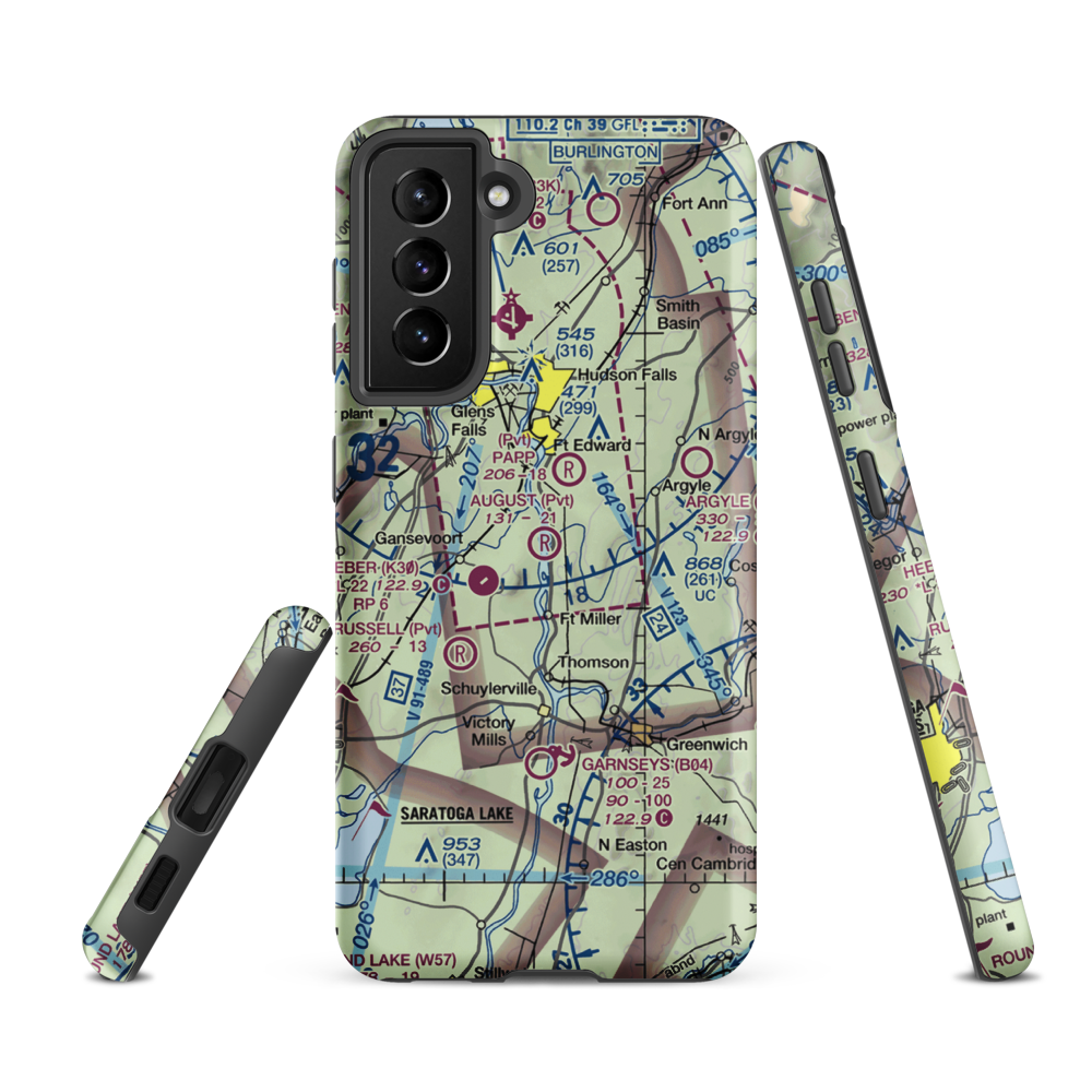 August Field (NK17) VFR Sectional Samsung Phone Case Samsung Galaxy S21 FE model shown