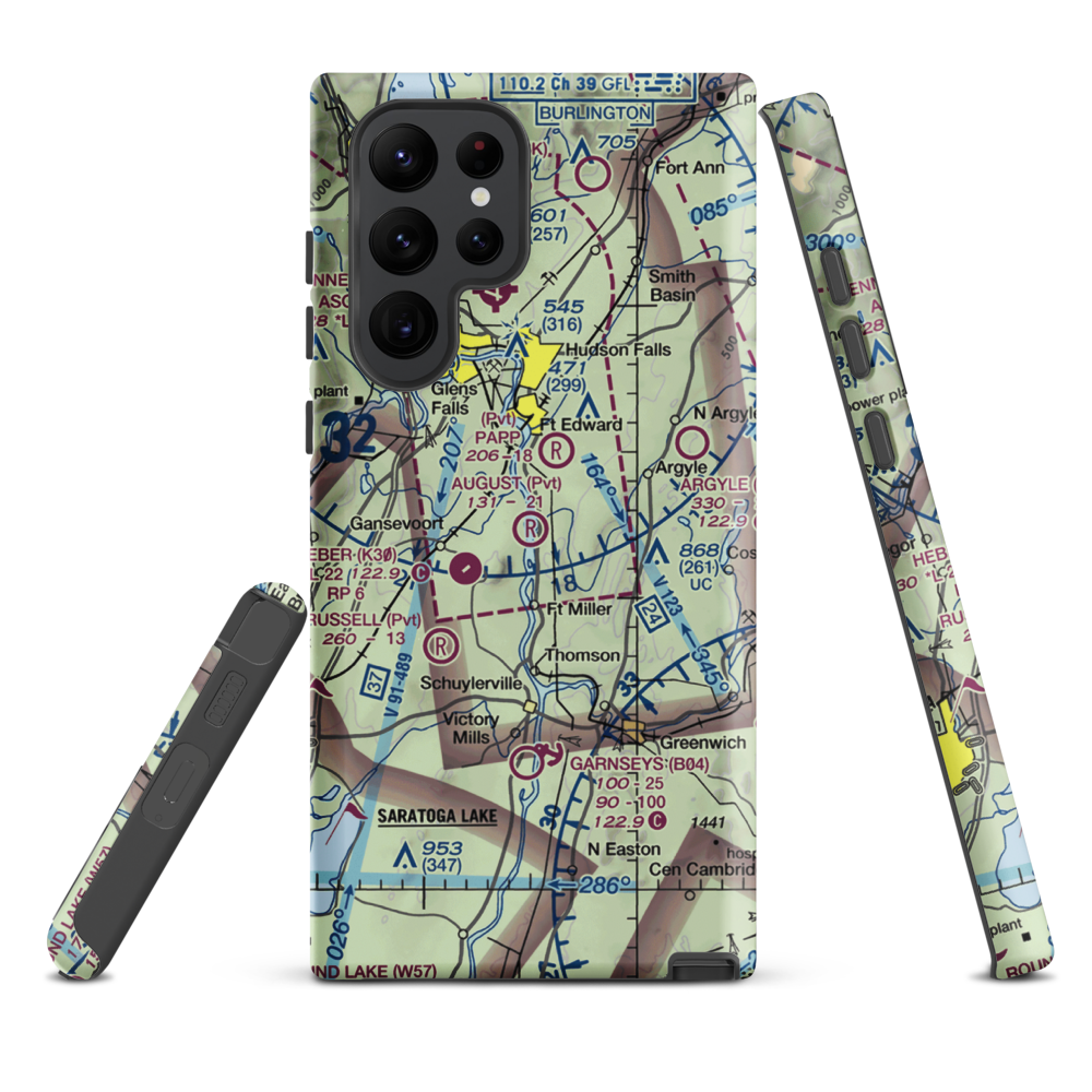 August Field (NK17) VFR Sectional Samsung Phone Case Samsung Galaxy S22 Ultra model shown