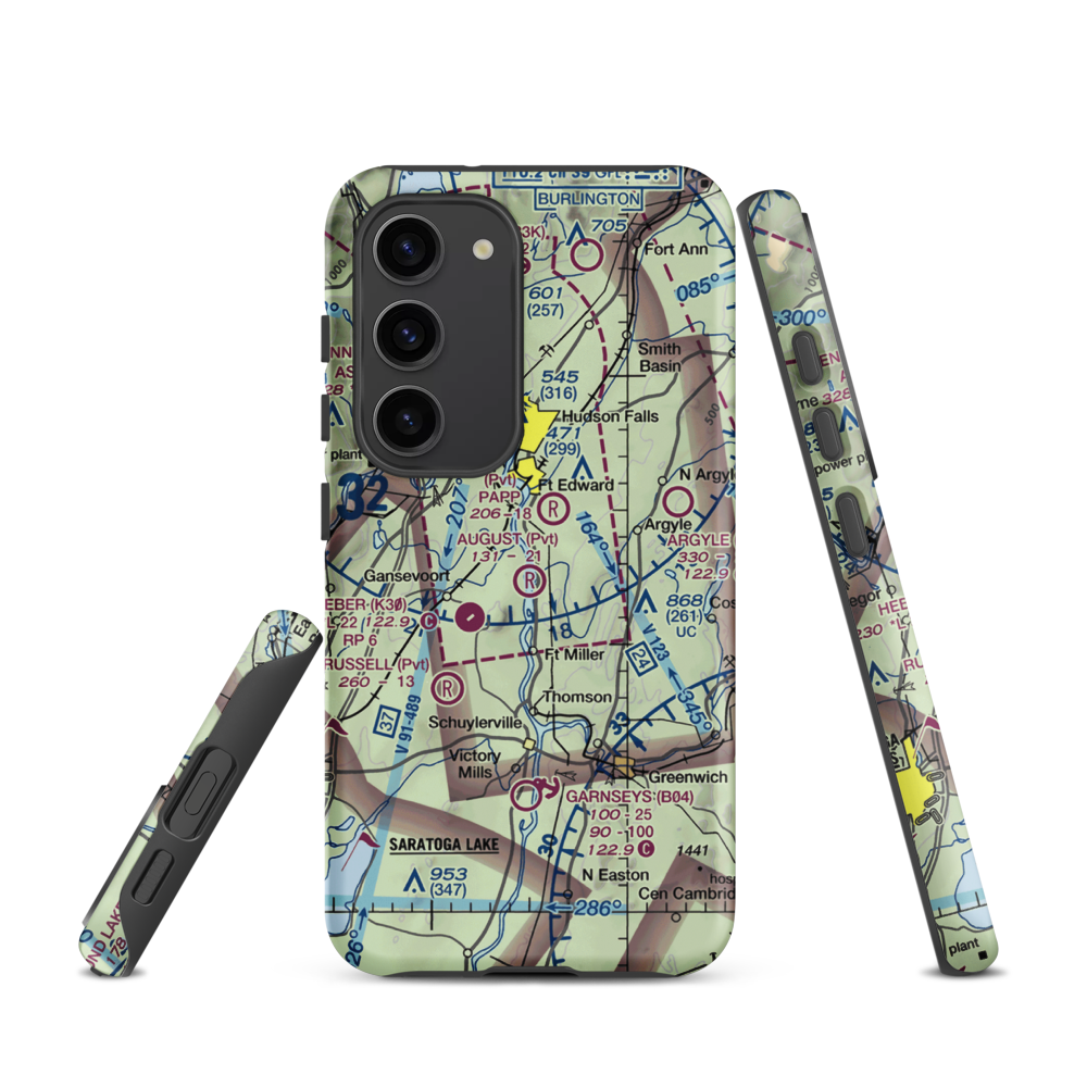 August Field (NK17) VFR Sectional Samsung Phone Case Samsung Galaxy S23 model shown