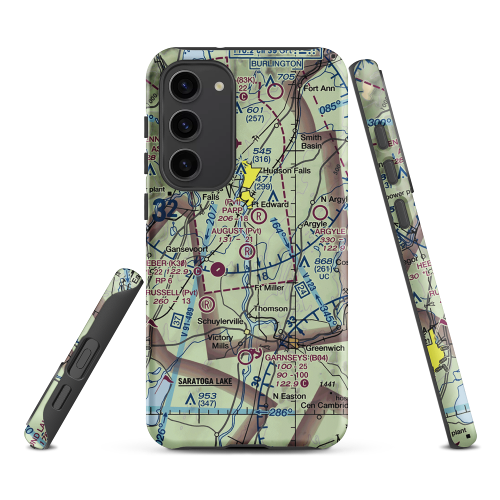 August Field (NK17) VFR Sectional Samsung Phone Case Samsung Galaxy S23 Plus model shown