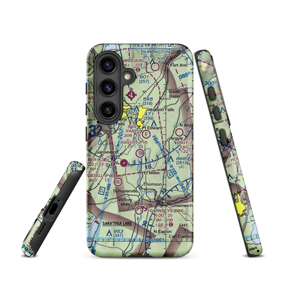 August Field (NK17) VFR Sectional Samsung Phone Case Samsung Galaxy S24 model shown