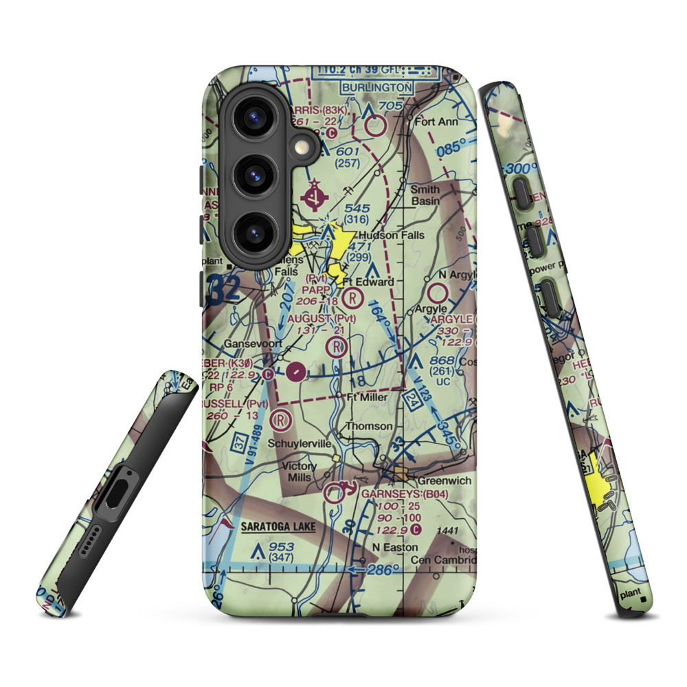 August Field (NK17) VFR Sectional Samsung Phone Case Samsung Galaxy S24 Plus model shown