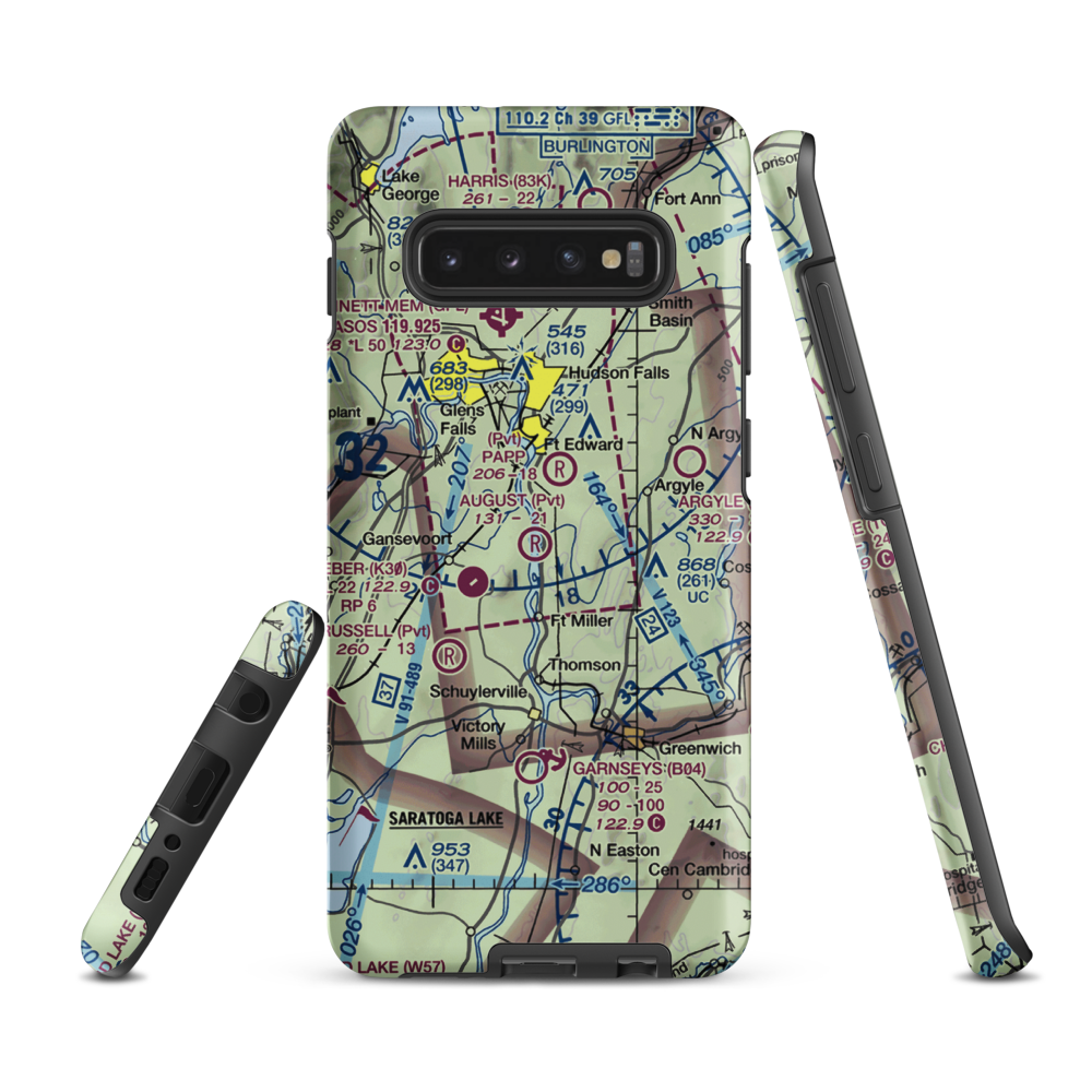 August Field (NK17) VFR Sectional Samsung Phone Case Samsung Galaxy S10 Plus model shown