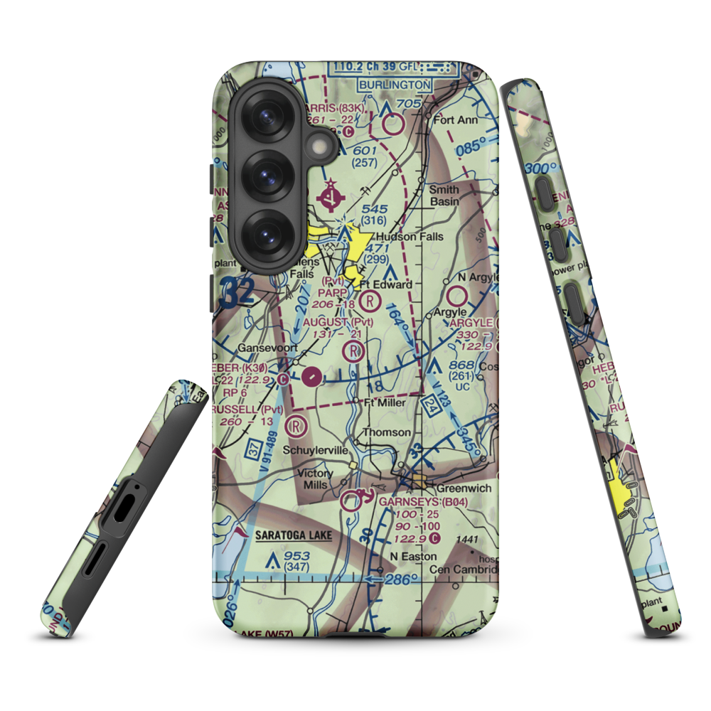 August Field (NK17) VFR Sectional Samsung Phone Case Samsung Galaxy S25 Plus model shown
