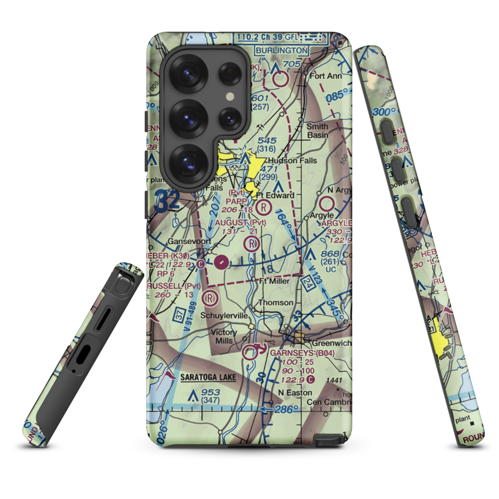August Field (NK17) VFR Sectional Samsung Phone Case Samsung Galaxy S25 Ultra model shown