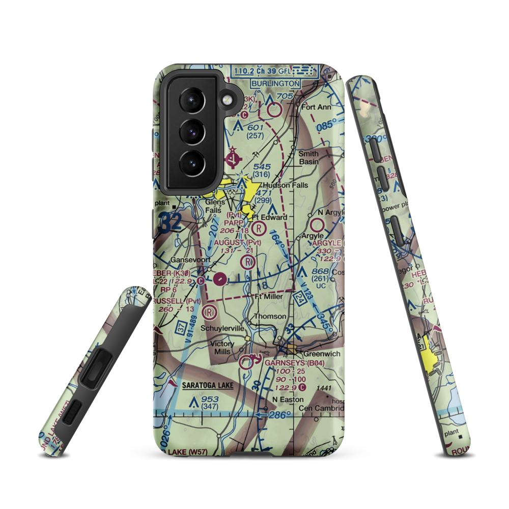 August Field (NK17) VFR Sectional Samsung Phone Case Samsung Galaxy S21 model shown