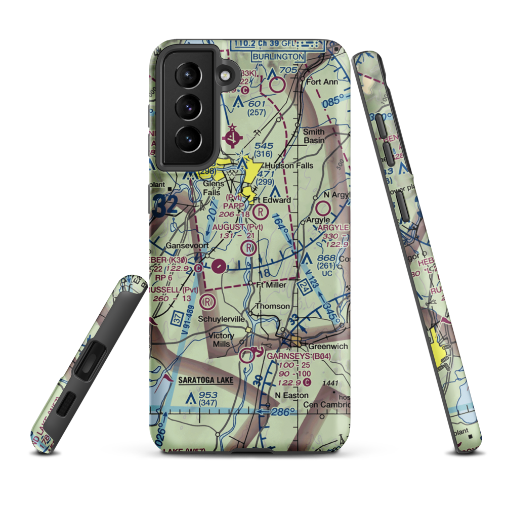 August Field (NK17) VFR Sectional Samsung Phone Case Samsung Galaxy S21 Plus model shown