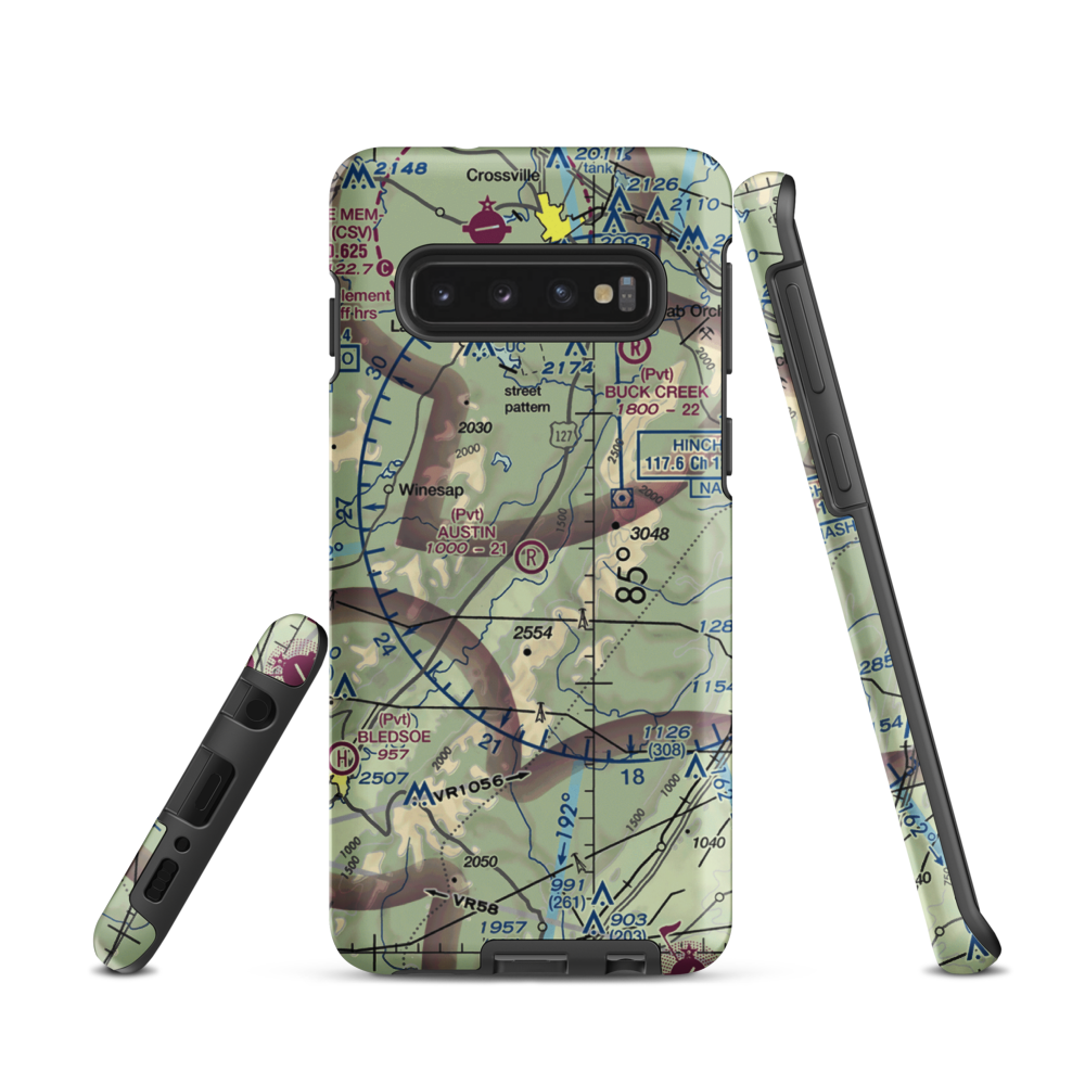 Austin Field (TN66) VFR Sectional Samsung Phone Case Samsung Galaxy S10 model shown