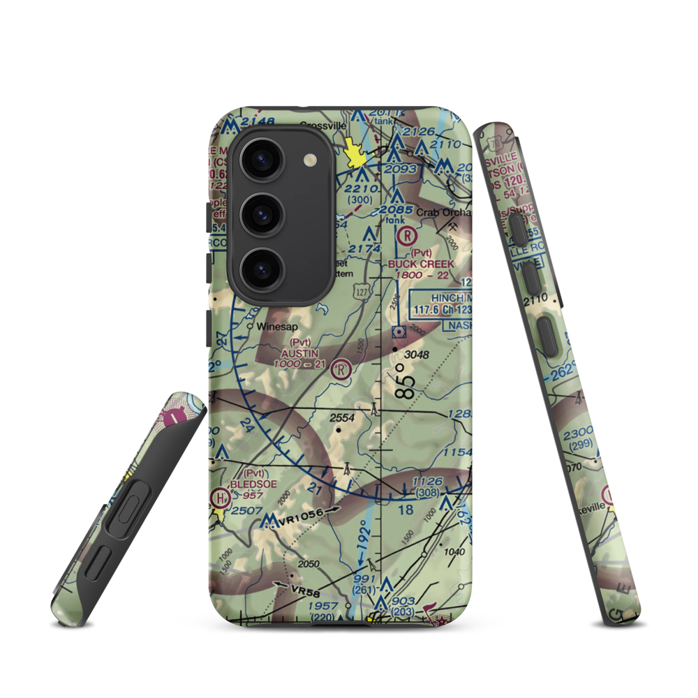 Austin Field (TN66) VFR Sectional Samsung Phone Case Samsung Galaxy S23 model shown