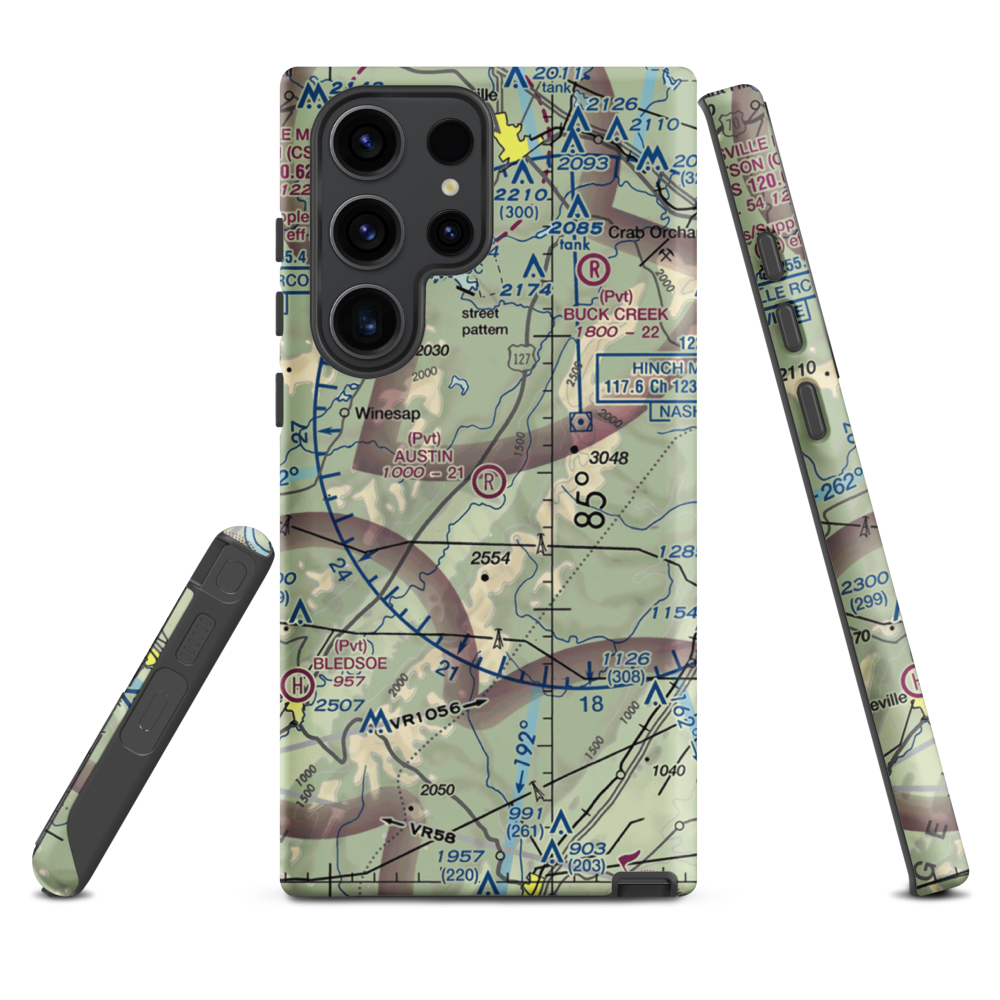 Austin Field (TN66) VFR Sectional Samsung Phone Case Samsung Galaxy S23 Ultra model shown