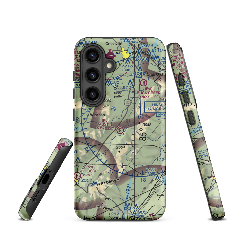 Austin Field (TN66) VFR Sectional Samsung Phone Case Samsung Galaxy S24 model shown