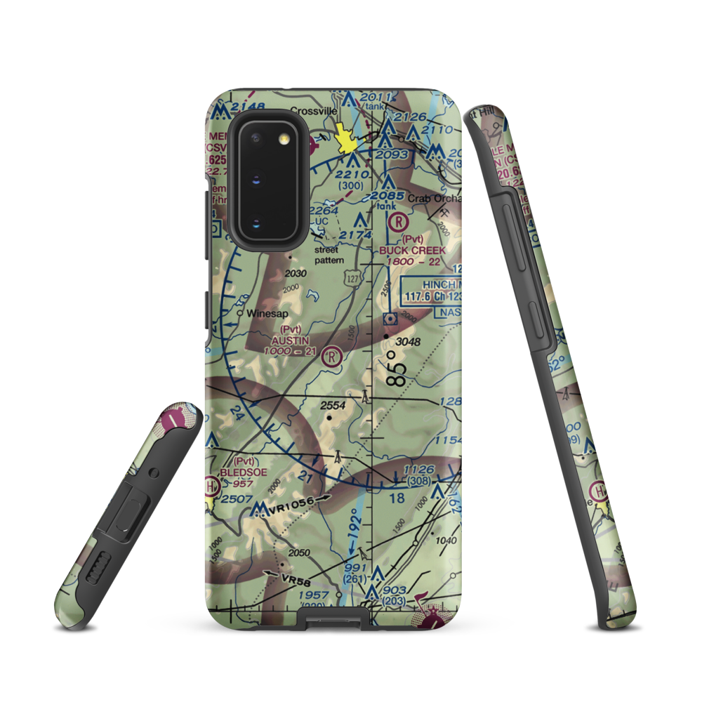 Austin Field (TN66) VFR Sectional Samsung Phone Case Samsung Galaxy S20 model shown
