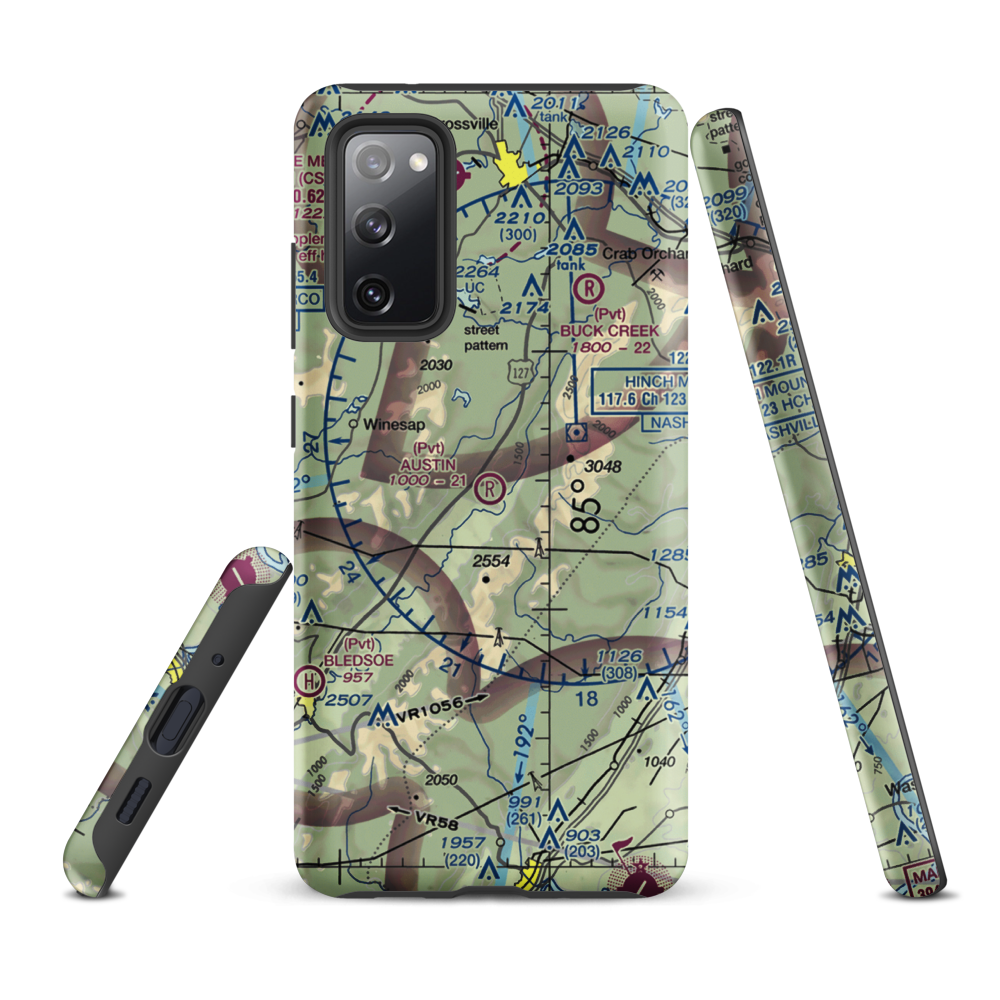 Austin Field (TN66) VFR Sectional Samsung Phone Case Samsung Galaxy S20 FE model shown