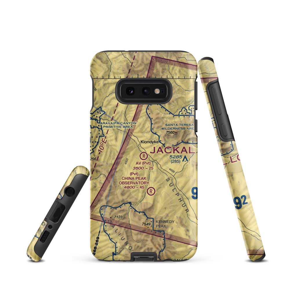 Av Ranch Airport (AN01) VFR Sectional Samsung Phone Case Samsung Galaxy S10e model shown