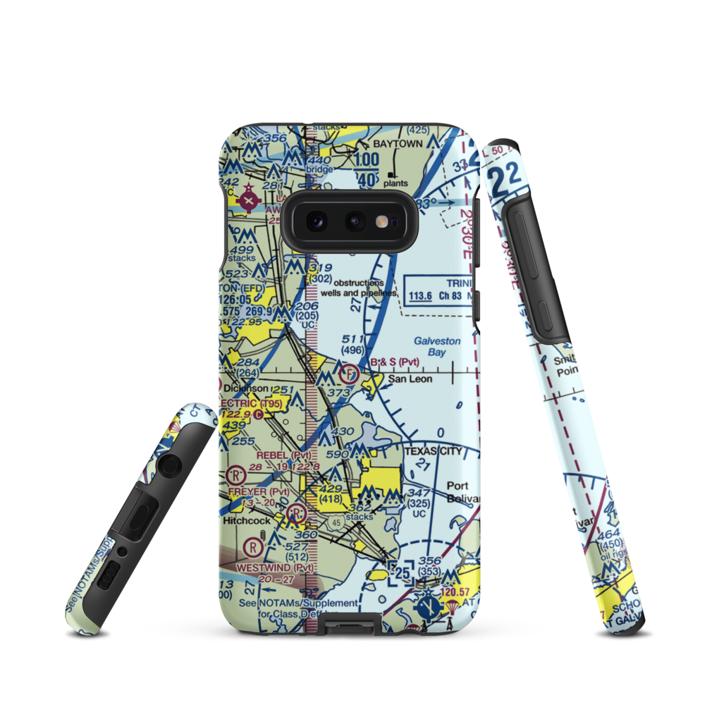 B & S Ultralightport (1TS3) VFR Sectional Samsung Phone Case Samsung Galaxy S10 Plus model shown