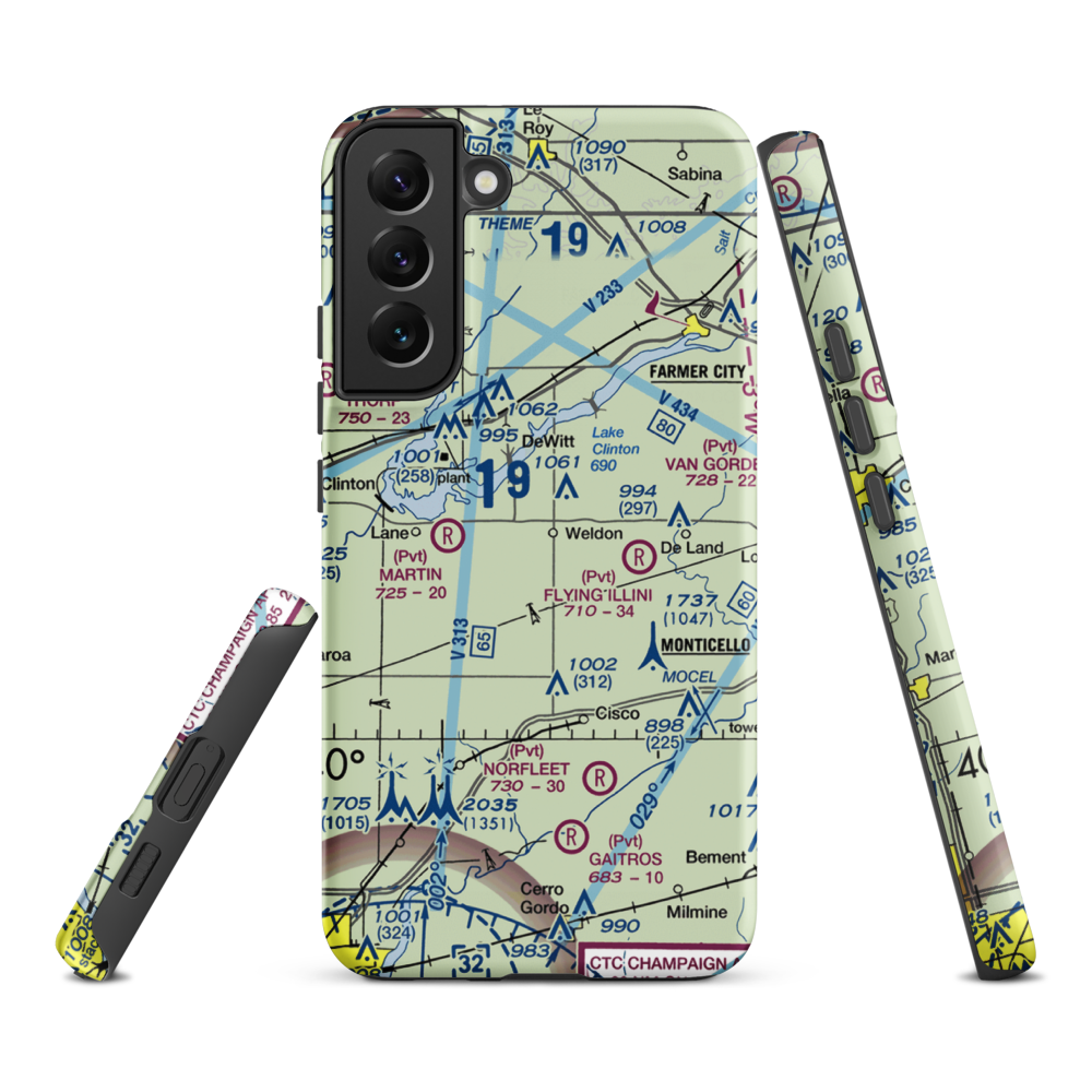 Bakers Strip (7LL4) VFR Sectional Samsung Phone Case Samsung Galaxy S22 Plus model shown
