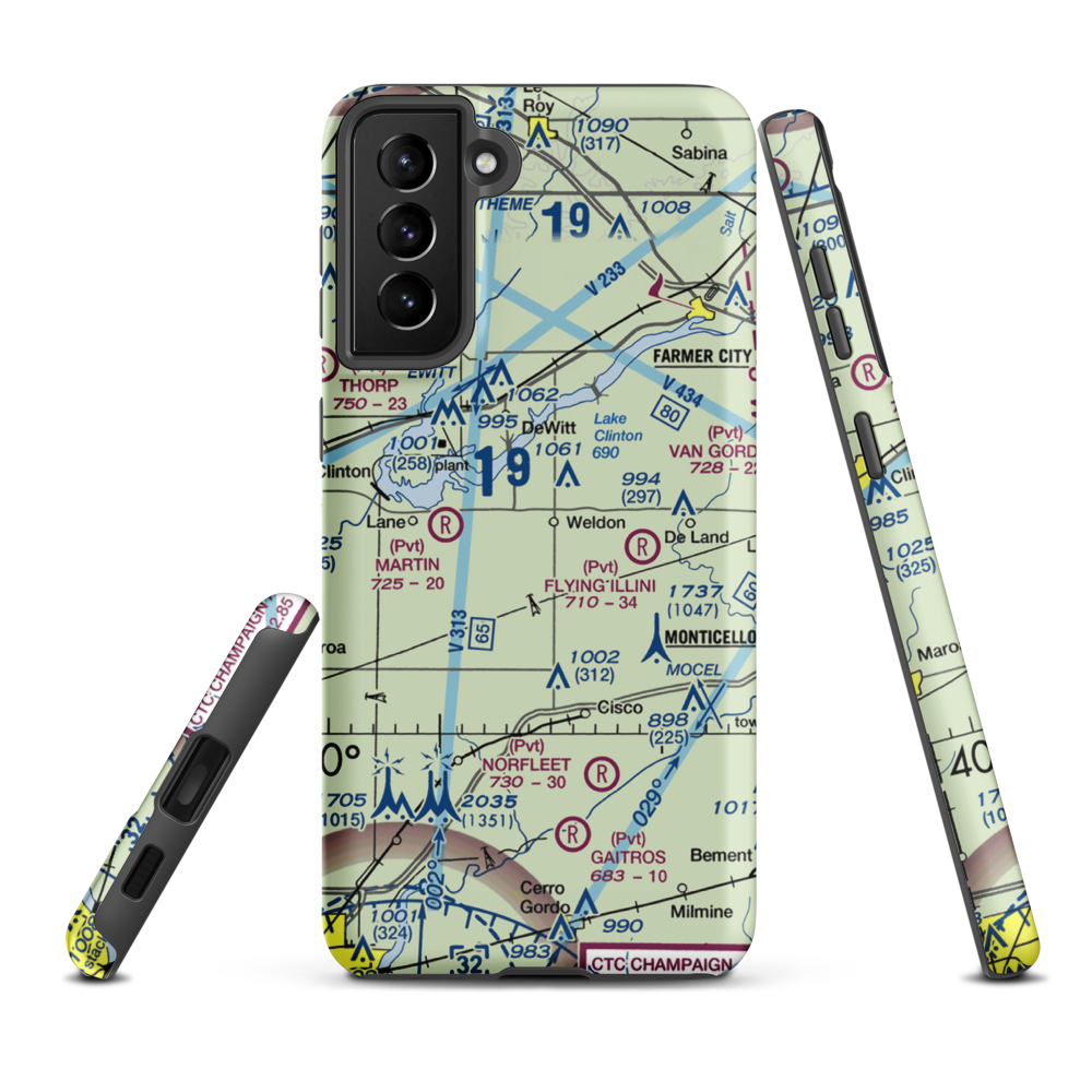 Bakers Strip (7LL4) VFR Sectional Samsung Phone Case Samsung Galaxy S21 Plus model shown