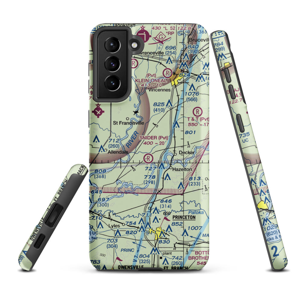 Bandmill Field (9IN4) VFR Sectional Samsung Phone Case Samsung Galaxy S21 Plus model shown