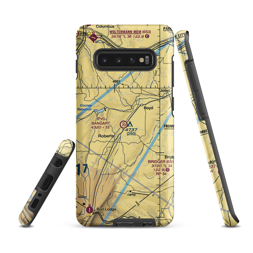 Bangart Field (16MT) VFR Sectional Samsung Phone Case Samsung Galaxy S10 Plus model shown