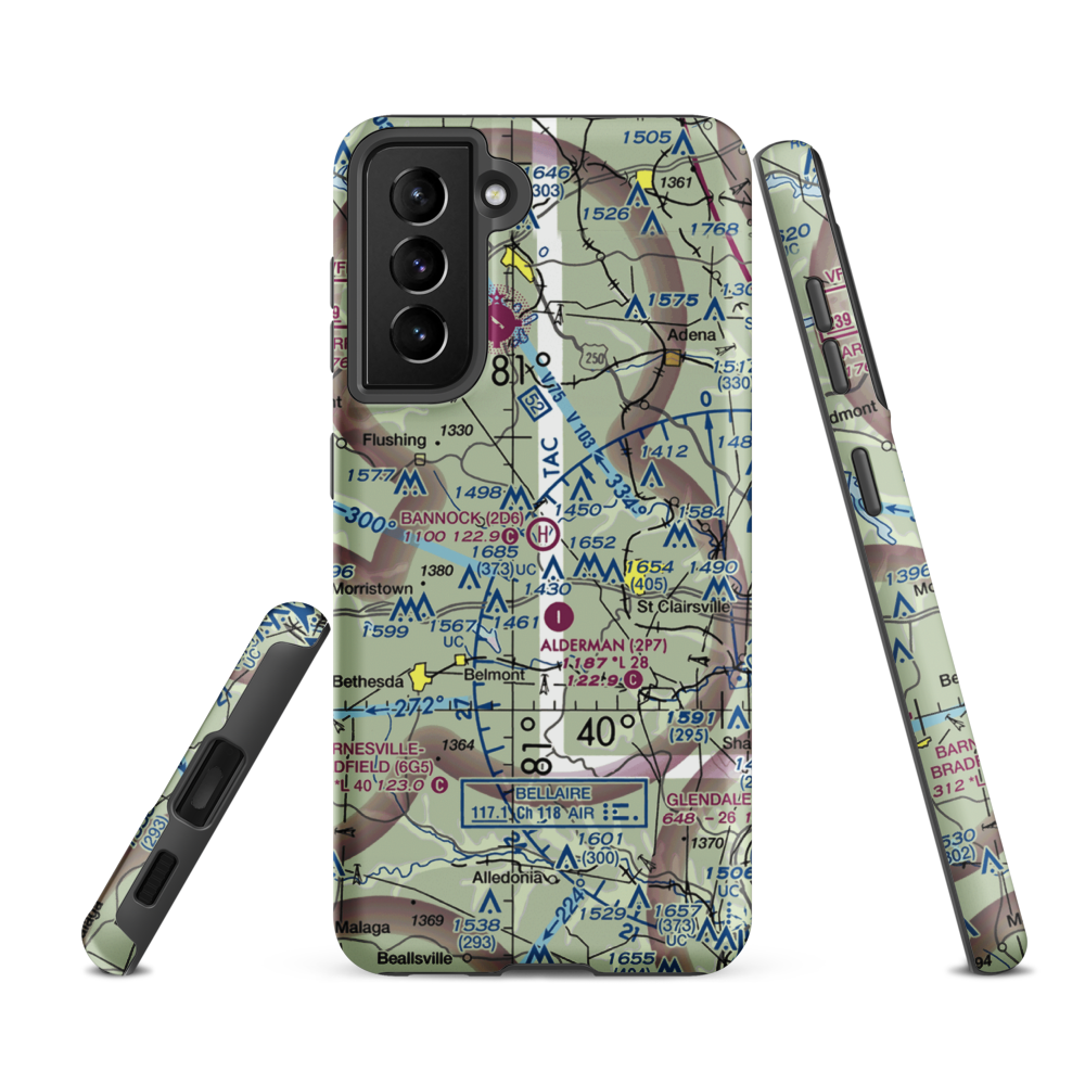 Bannock Heliport (2D6) VFR Sectional Samsung Phone Case Samsung Galaxy S21 Ultra model shown