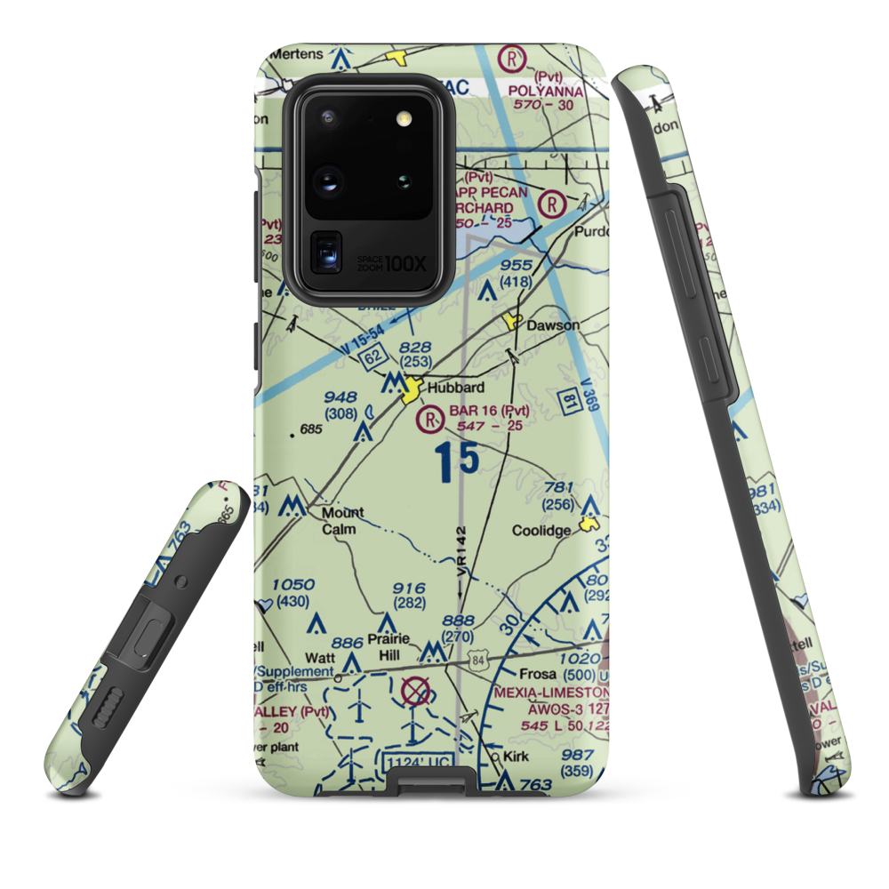 Bar 16 Airport (1TS2) VFR Sectional Samsung Phone Case Samsung Galaxy S20 Ultra model shown