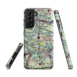 Baraboo Wisconsin Dells Airport (DLL) VFR Sectional Samsung Phone Case