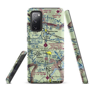 Baraboo Wisconsin Dells Airport (DLL) VFR Sectional Samsung Phone Case