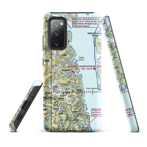 Baranof Warm Springs Float and Seaplane Base (BNF) VFR Sectional Samsung Phone Case