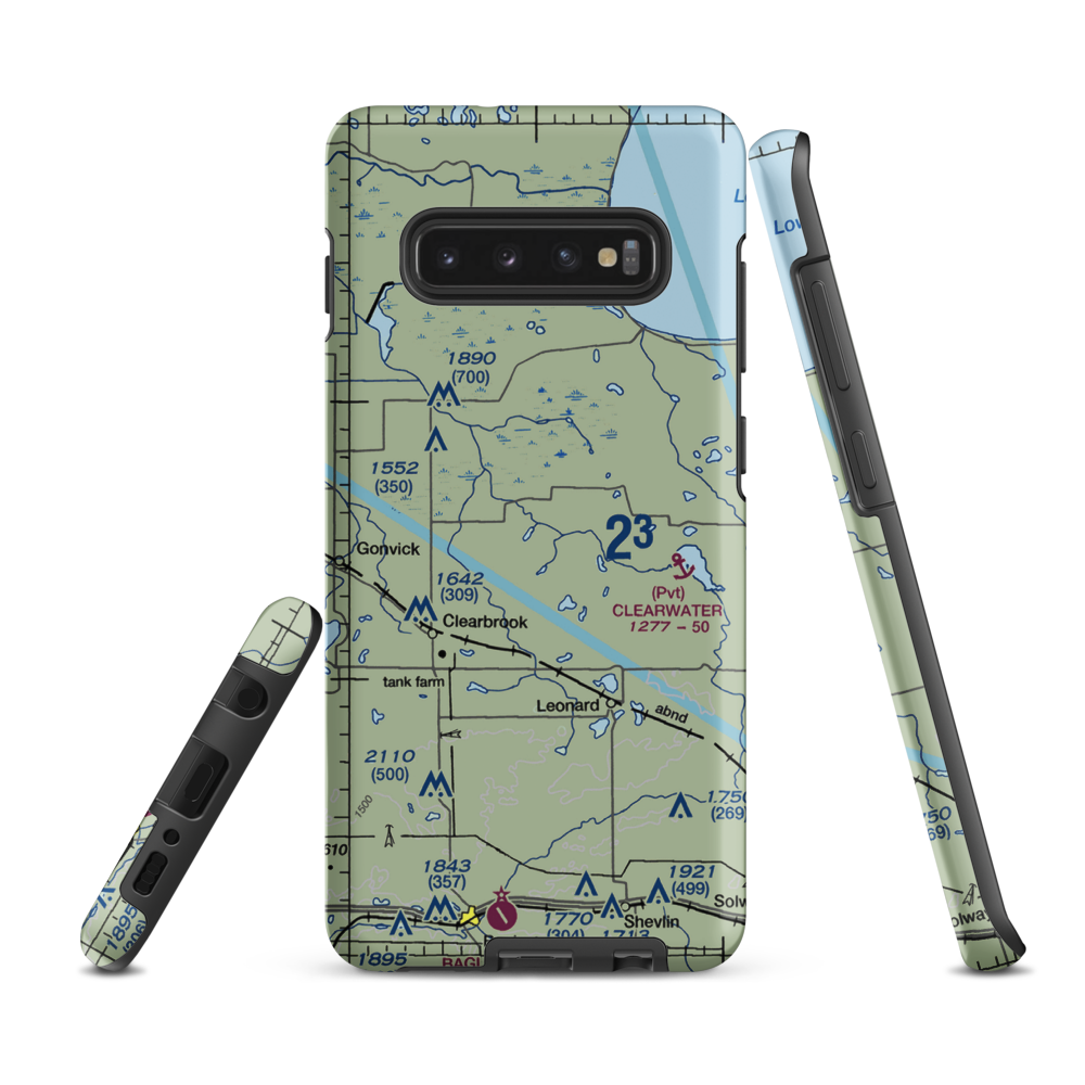 Bardwell Airstrip (72MN) VFR Sectional Samsung Phone Case Samsung Galaxy S10e model shown