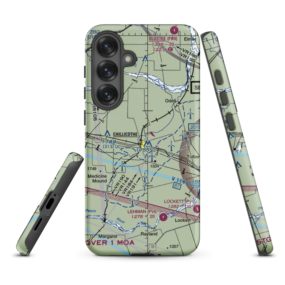 Barnett Airport (63TA) VFR Sectional Samsung Phone Case Samsung Galaxy S25 Plus model shown