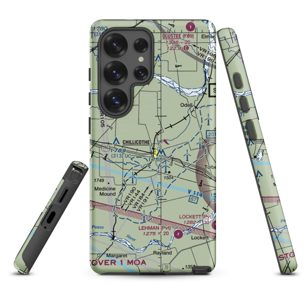 Barnett Airport (63TA) VFR Sectional Samsung Phone Case Samsung Galaxy S25 Ultra model shown