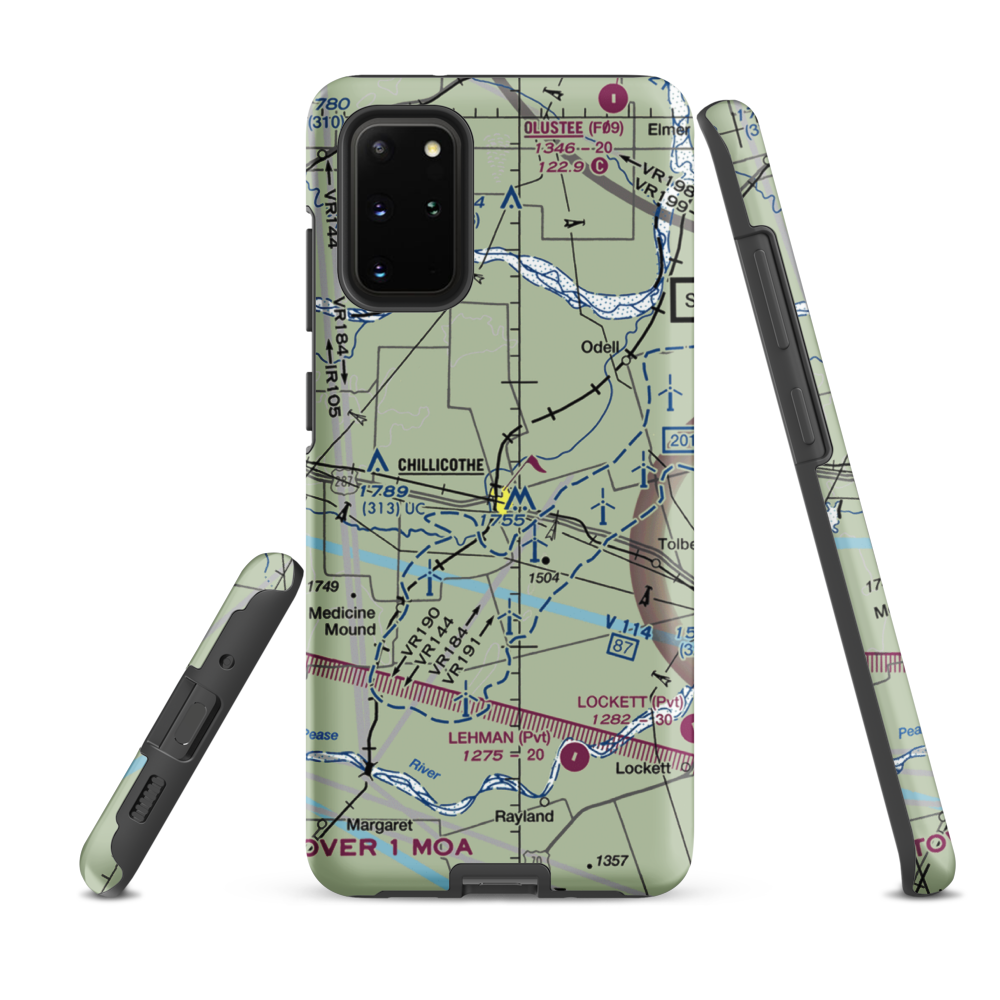 Barnett Airport (63TA) VFR Sectional Samsung Phone Case Samsung Galaxy S20 Plus model shown