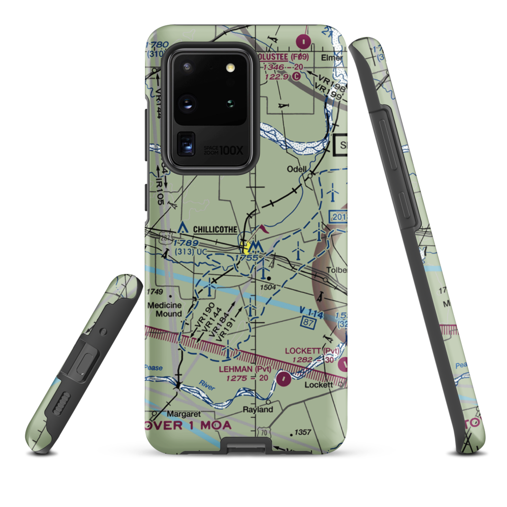 Barnett Airport (63TA) VFR Sectional Samsung Phone Case Samsung Galaxy S20 Ultra model shown