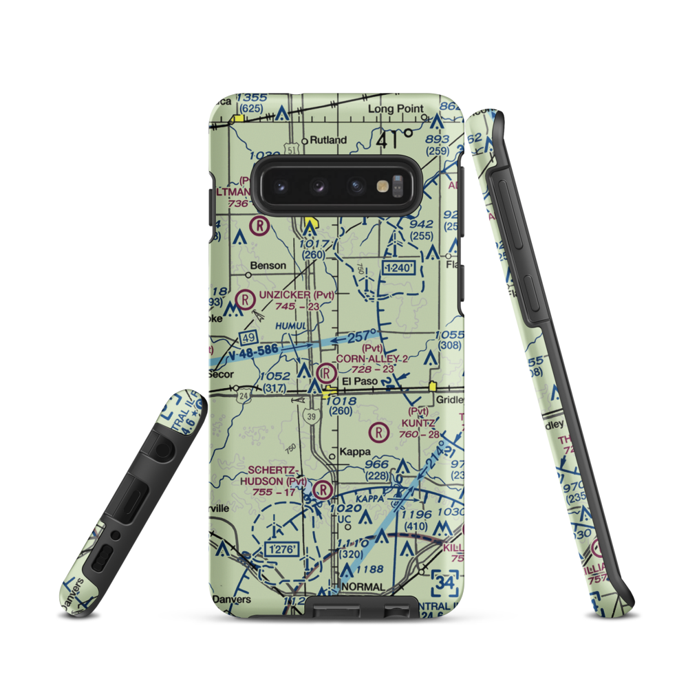 Barnstorm Field (1IL0) VFR Sectional Samsung Phone Case Samsung Galaxy S10 model shown