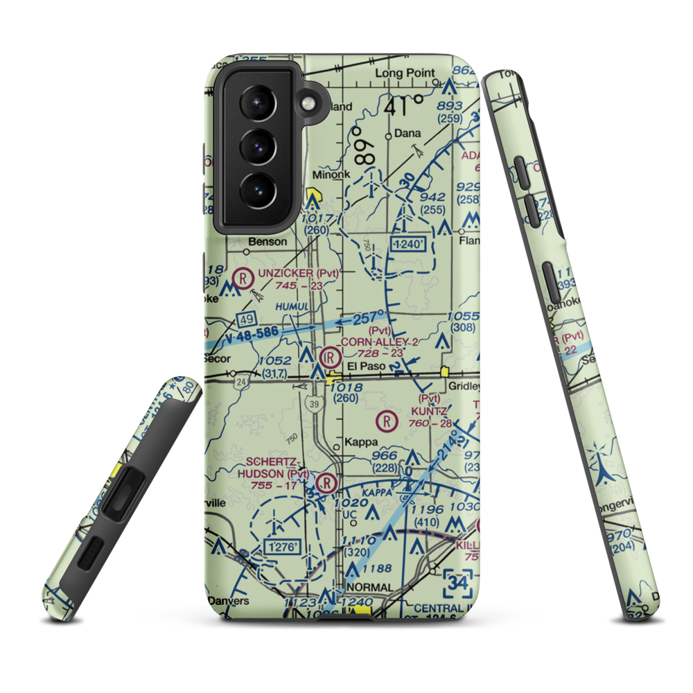 Barnstorm Field (1IL0) VFR Sectional Samsung Phone Case Samsung Galaxy S21 FE model shown