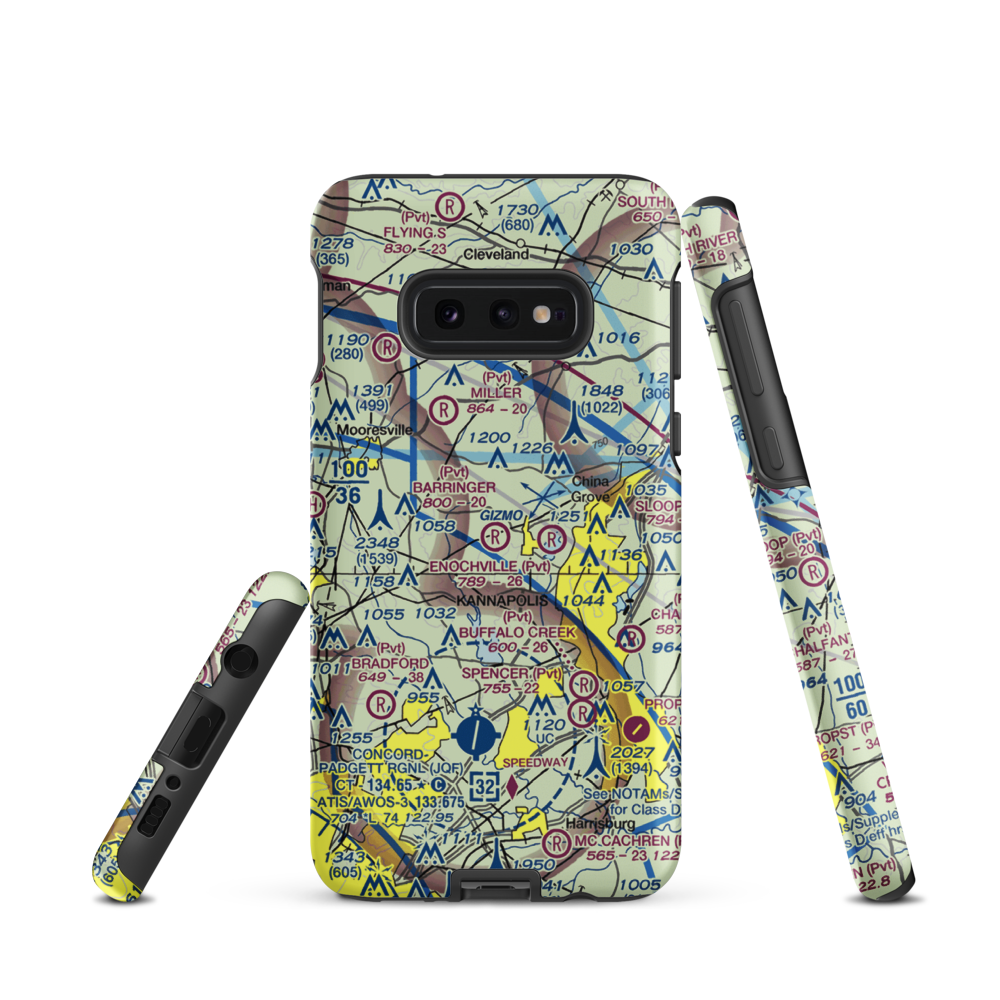 Barringer Field (NC64) VFR Sectional Samsung Phone Case Samsung Galaxy S10 Plus model shown