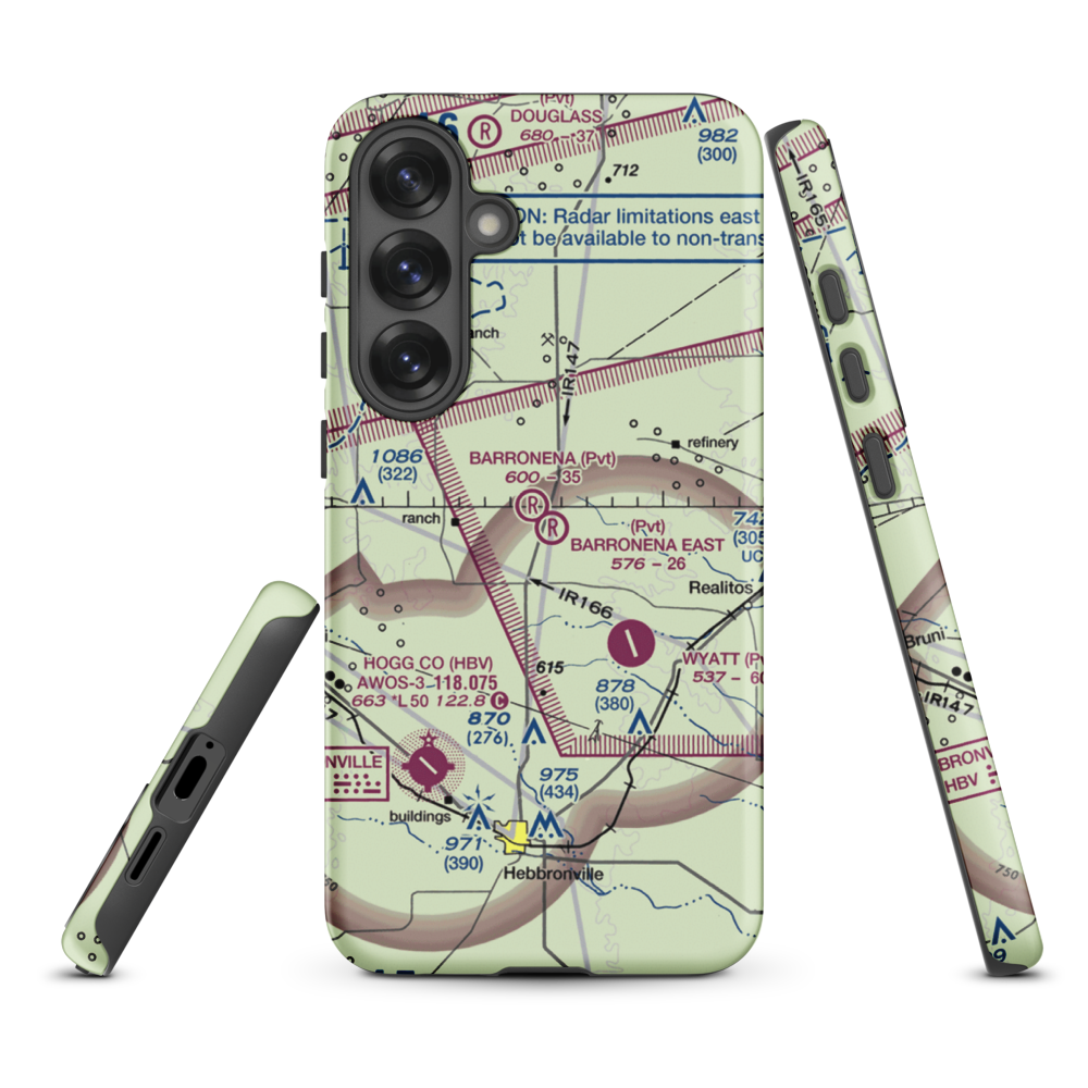 Barronena East Airport (TS69) VFR Sectional Samsung Phone Case Samsung Galaxy S25 Plus model shown