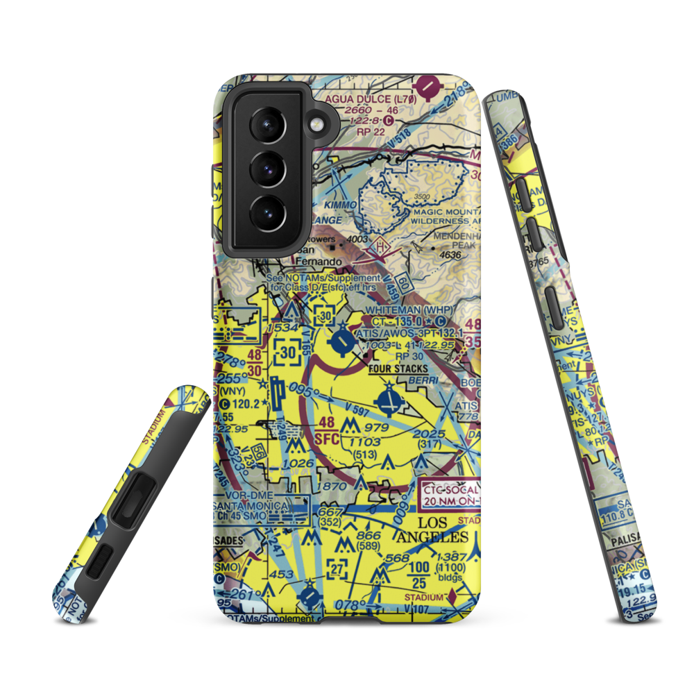 Barton Heliport (PAI) VFR Sectional Samsung Phone Case Samsung Galaxy S21 FE model shown