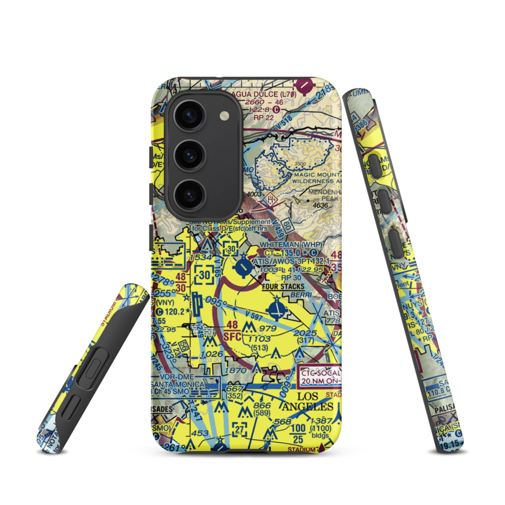 Barton Heliport (PAI) VFR Sectional Samsung Phone Case Samsung Galaxy S23 model shown