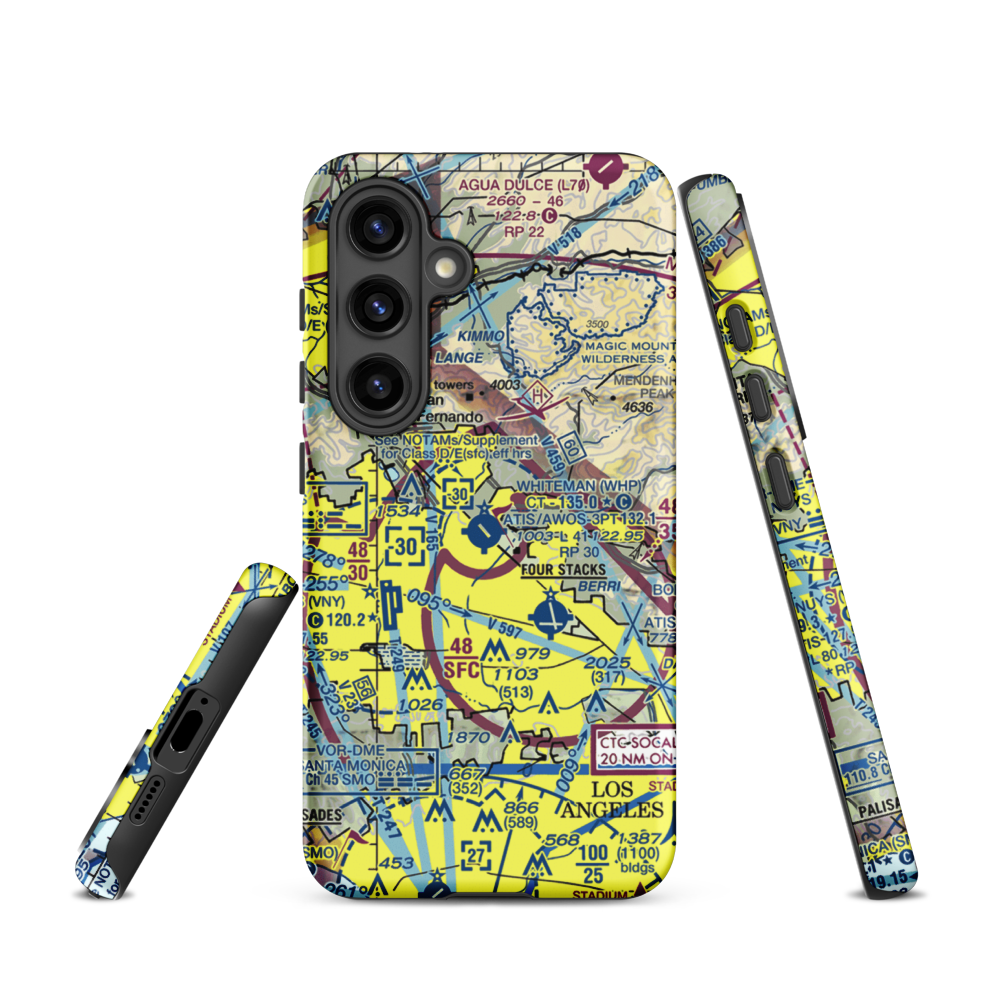Barton Heliport (PAI) VFR Sectional Samsung Phone Case Samsung Galaxy S24 model shown