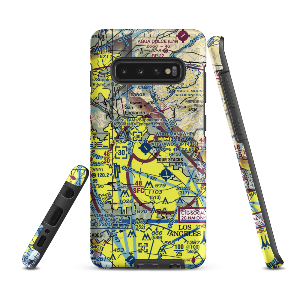 Barton Heliport (PAI) VFR Sectional Samsung Phone Case Samsung Galaxy S10 Plus model shown
