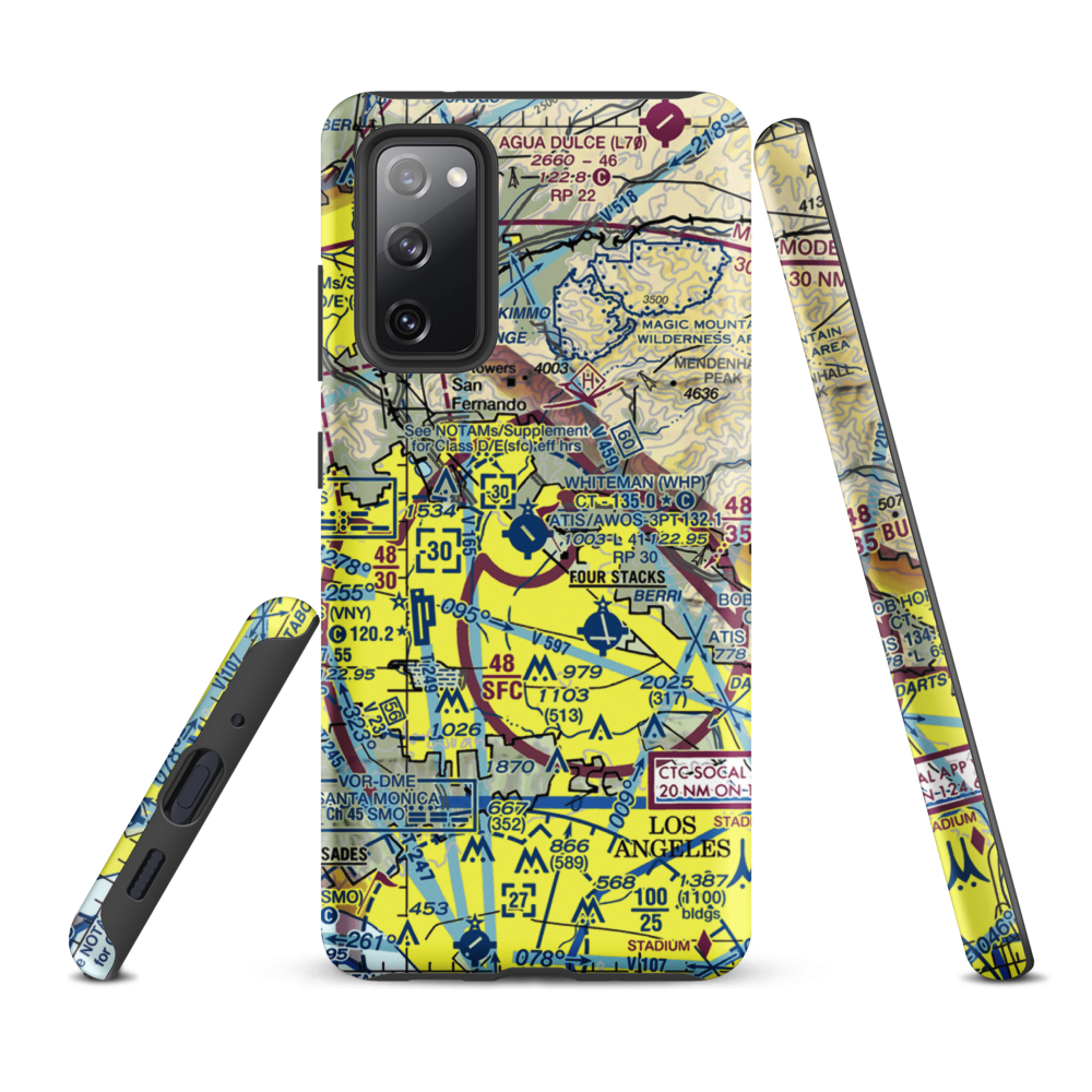Barton Heliport (PAI) VFR Sectional Samsung Phone Case Samsung Galaxy S20 FE model shown