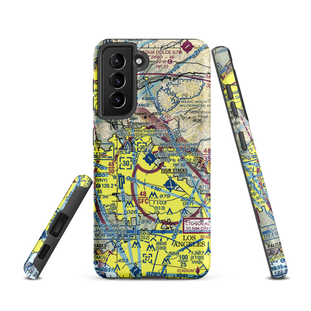 Barton Heliport (PAI) VFR Sectional Samsung Phone Case Samsung Galaxy S21 model shown