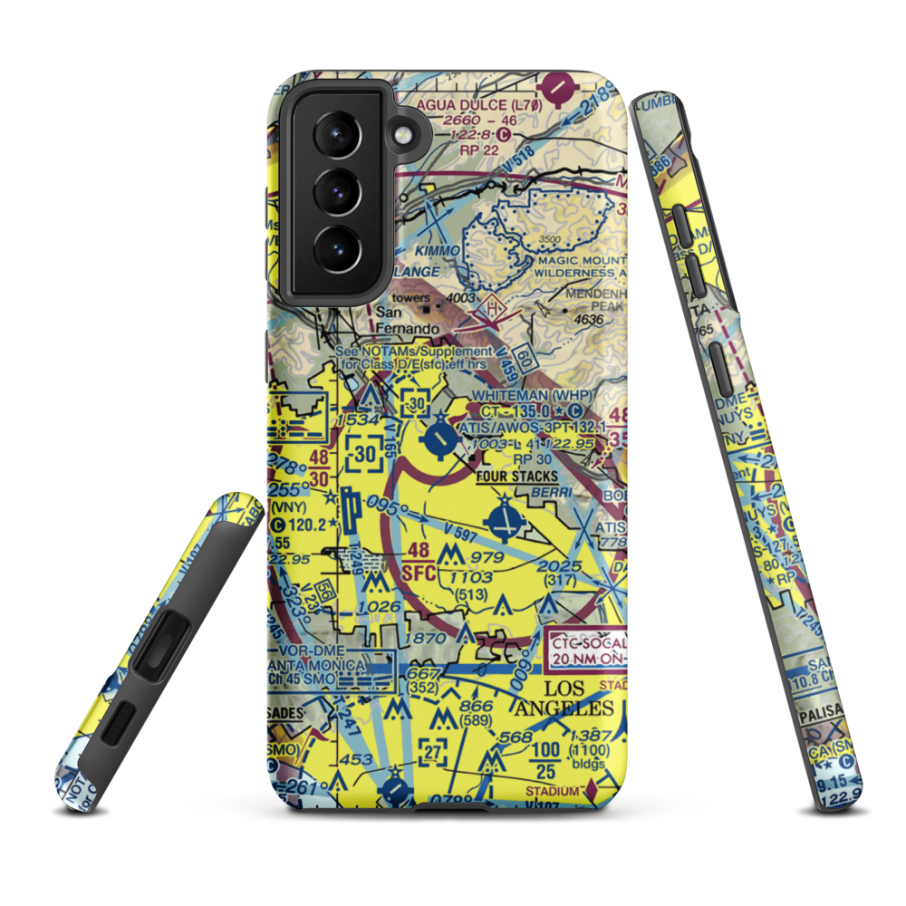 Barton Heliport (PAI) VFR Sectional Samsung Phone Case Samsung Galaxy S21 Plus model shown