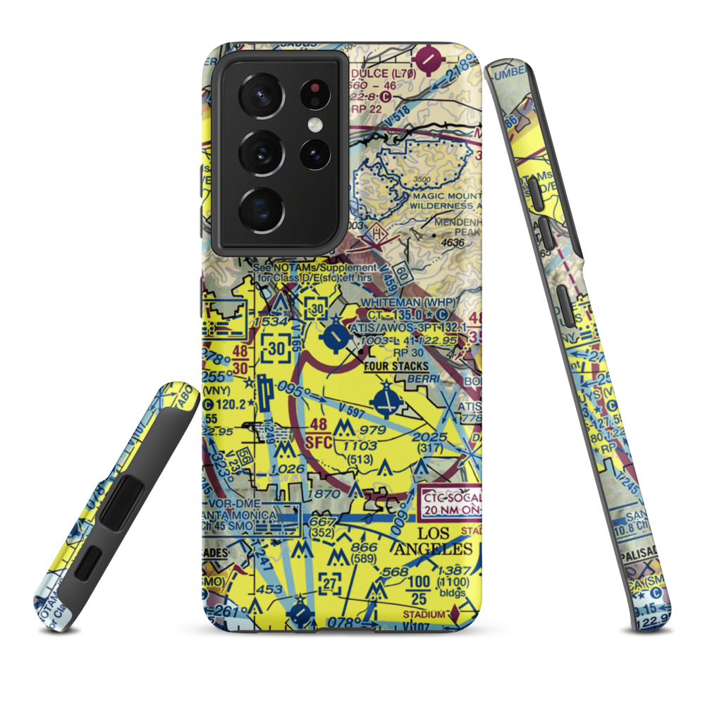 Barton Heliport (PAI) VFR Sectional Samsung Phone Case Samsung Galaxy S21 Ultra model shown